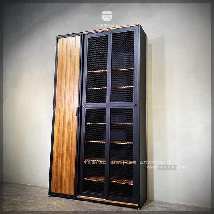 台灣製-工業風滑門收納鞋櫃|可訂製