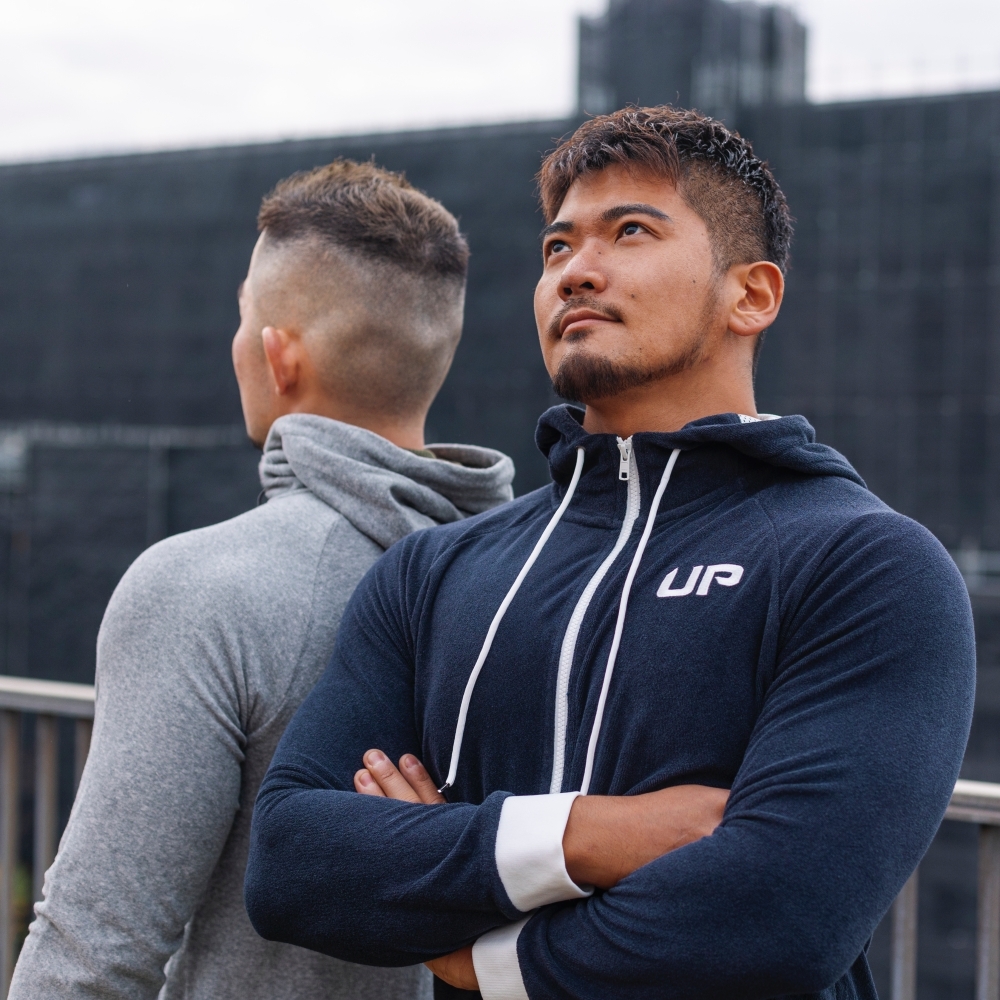 Taoru Hooded 毛巾連帽外套 藍莓色