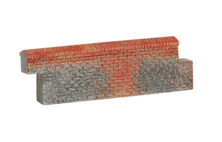 Hornby R8977 HO Scale Brick Walling Straight 5.5cm