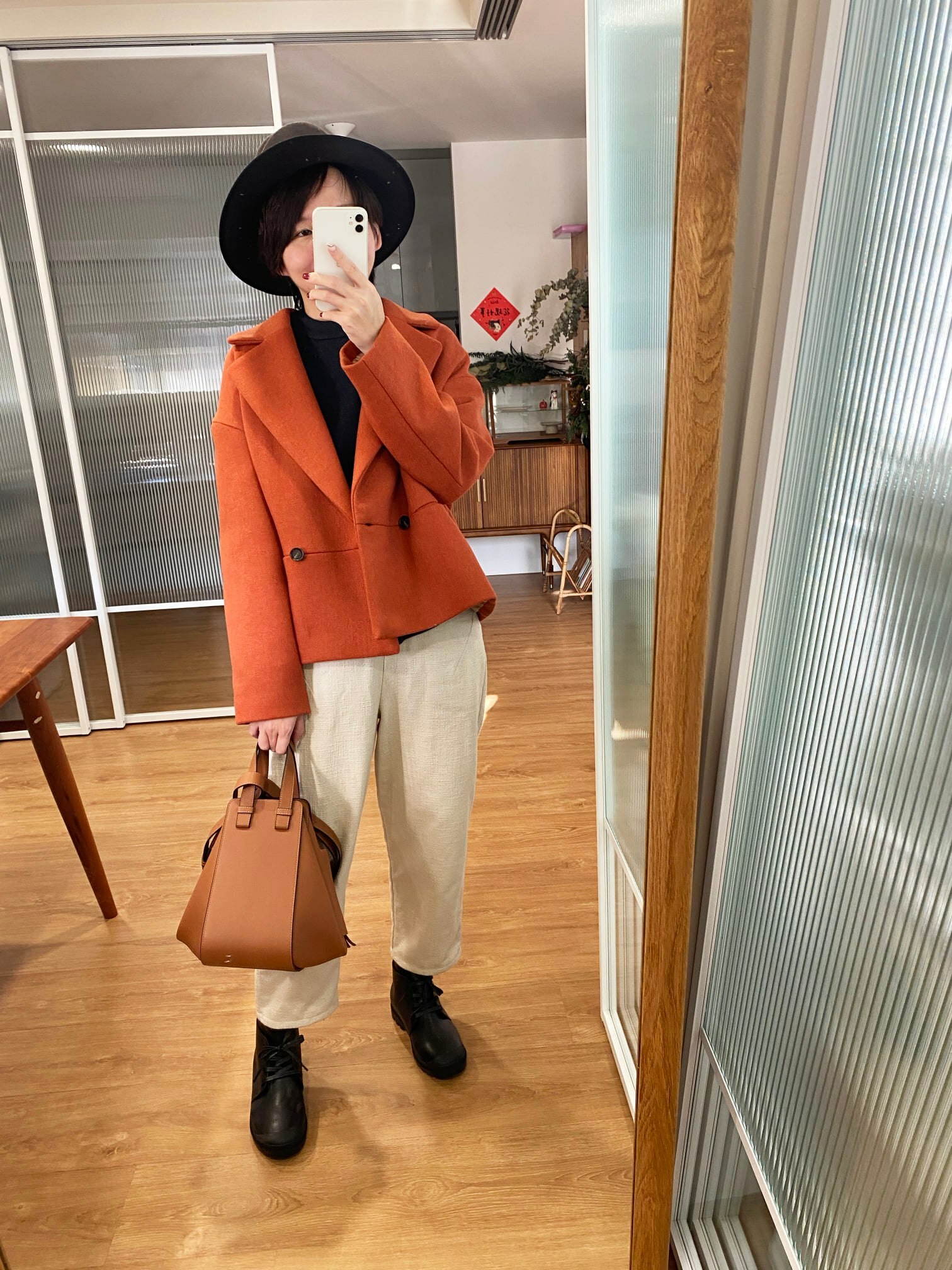 收藏家高級毛呢雙排釦大衣-大峽谷