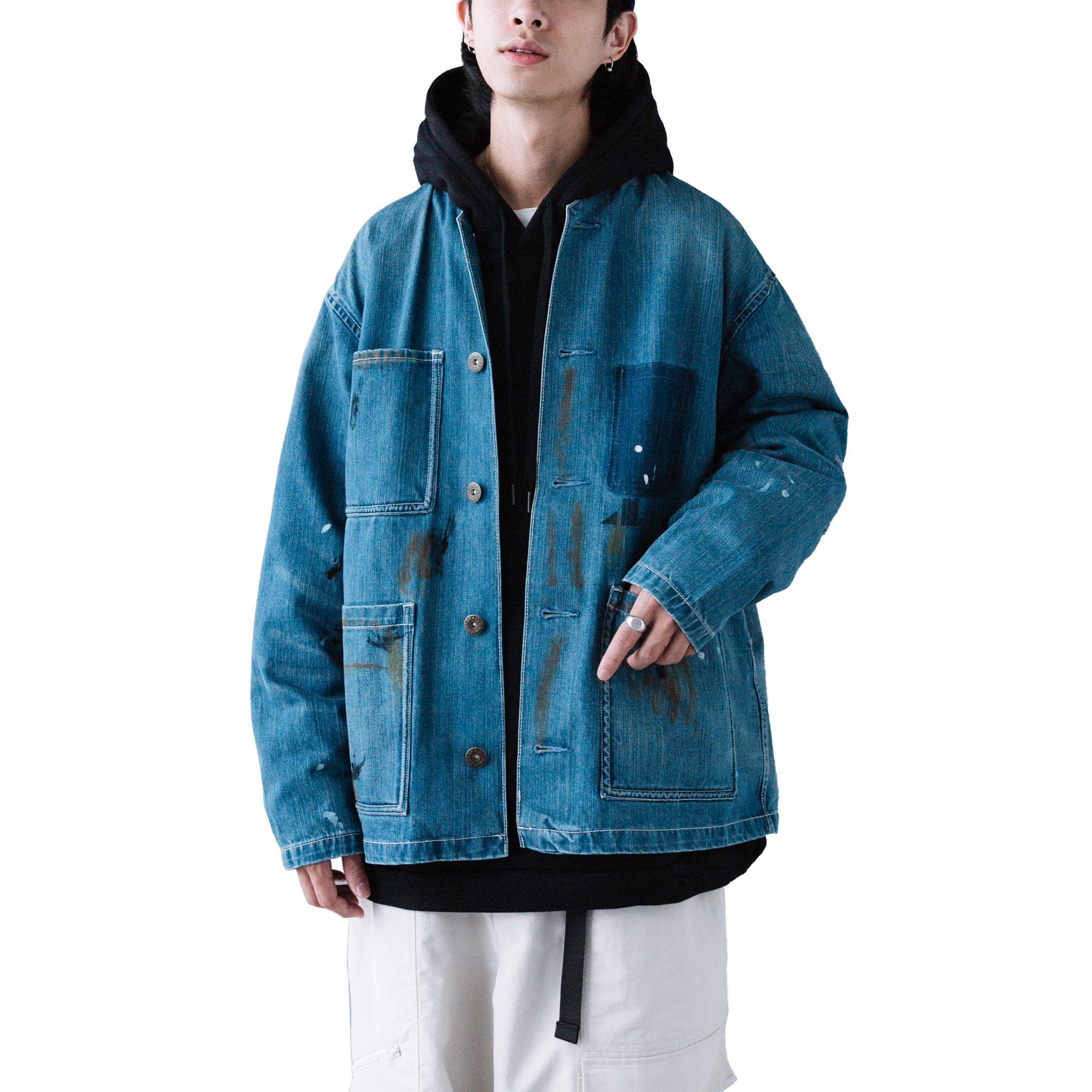 Liberaiders Paint Splatter Denim Coverall