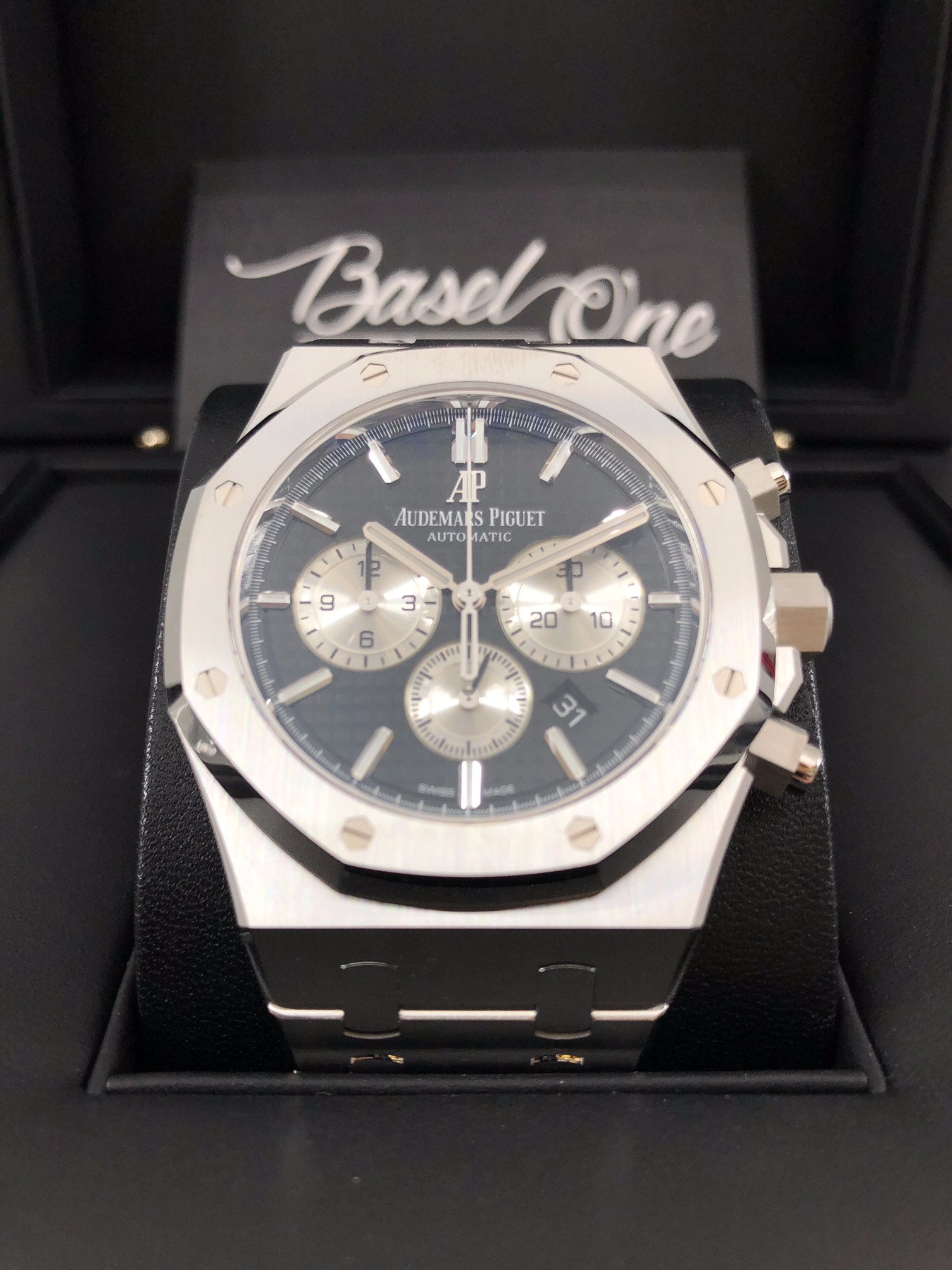 BRAND NEW AUDEMARS PIGUET 26331ST 26331 ROYAL OAK CHRONOGRAPH BLACK STEEL 41mm