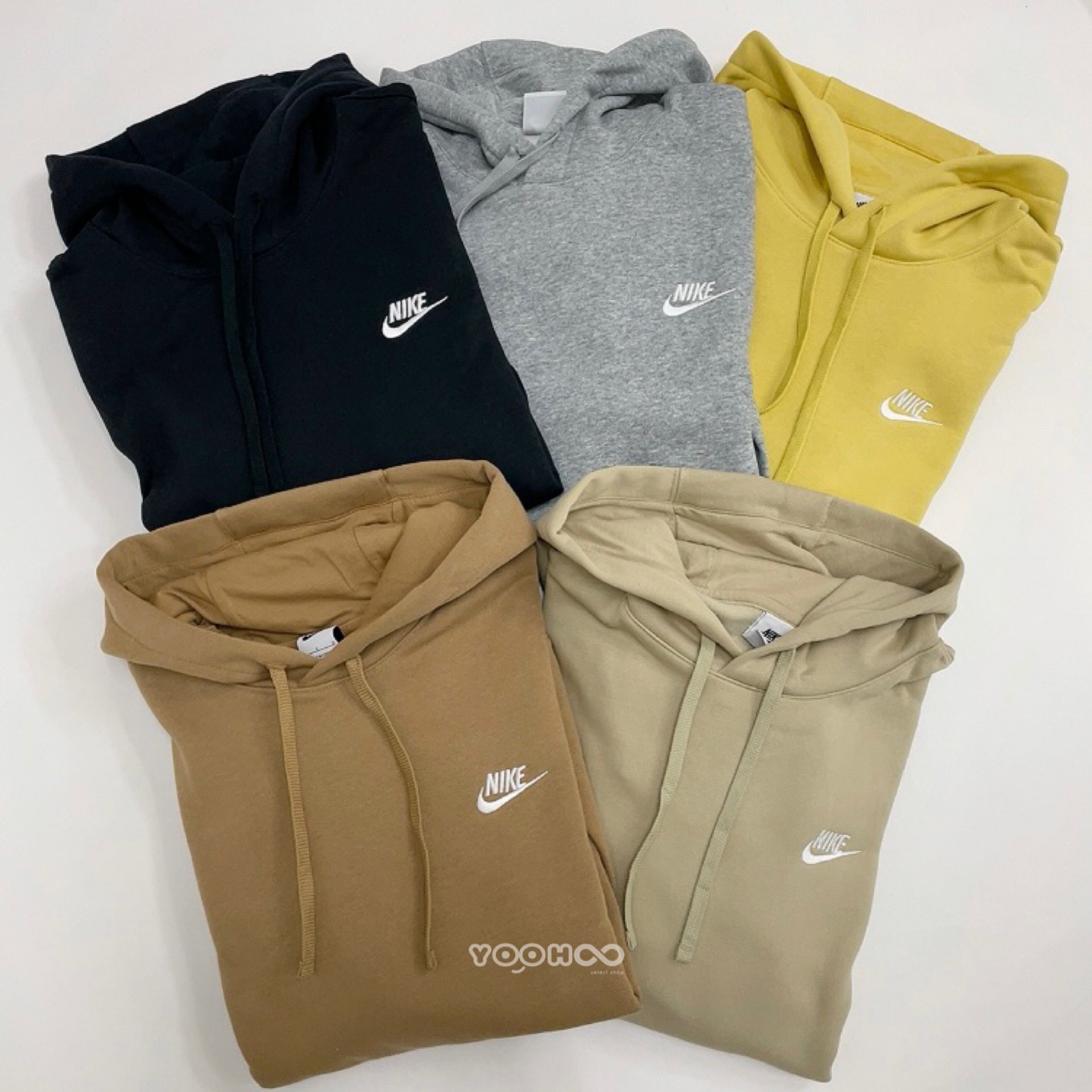 現貨┃NIKE CLUB FLEECE HOODIE 男版 內磨毛 帽T 咖啡色 黑色 連帽 BV2655-258