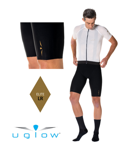 UGlow ELITE LR Bib shorts BLACK GOLD Men