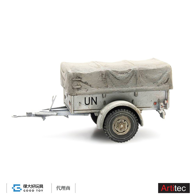 【特價】Artitec 387.326 (HO:1/87) Aanhanger polynorm 1 ton UNIFIL 荷蘭 聯合國維和部隊 1噸  拖車