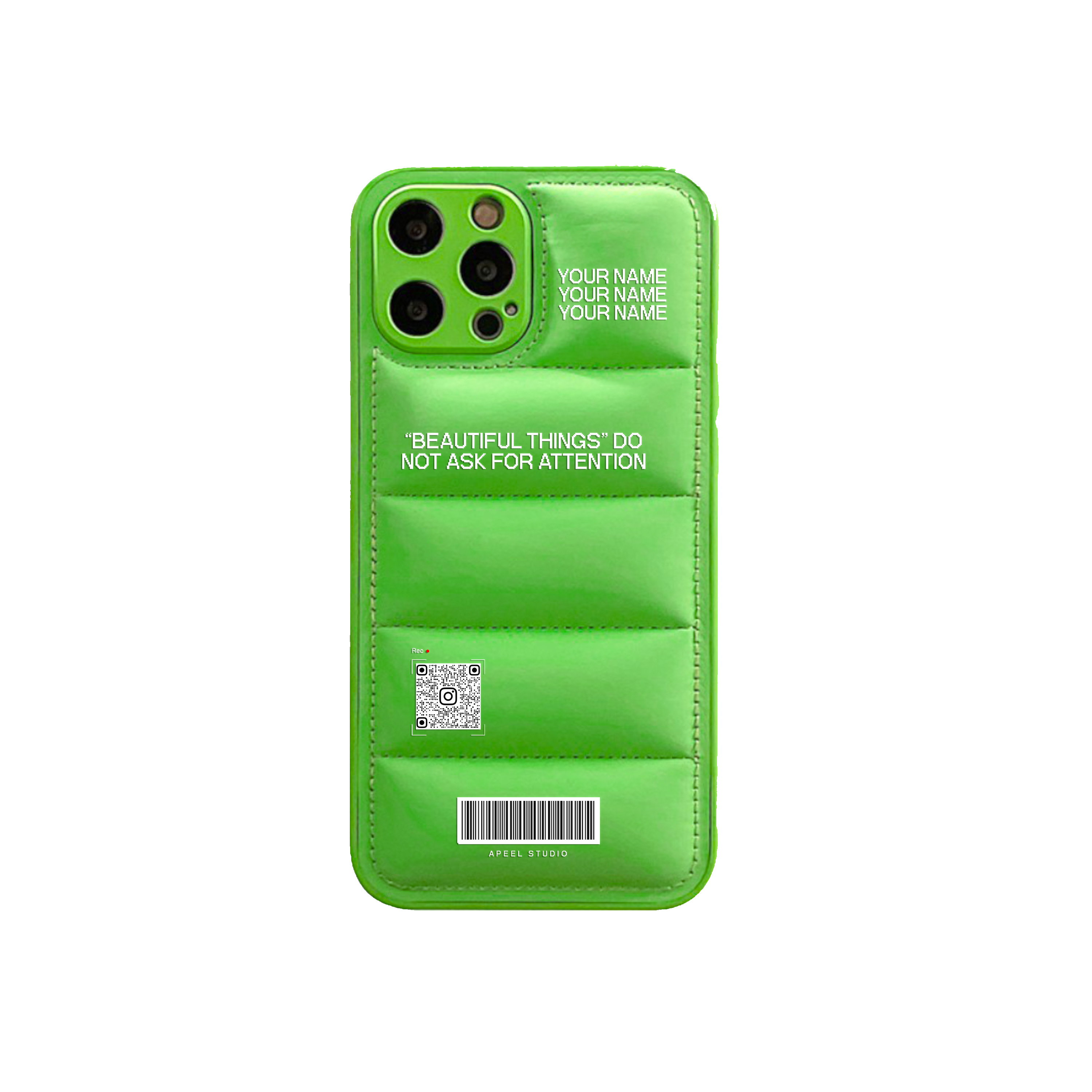 Personalized Magazine Style iPhone Puffer Case| APIOU