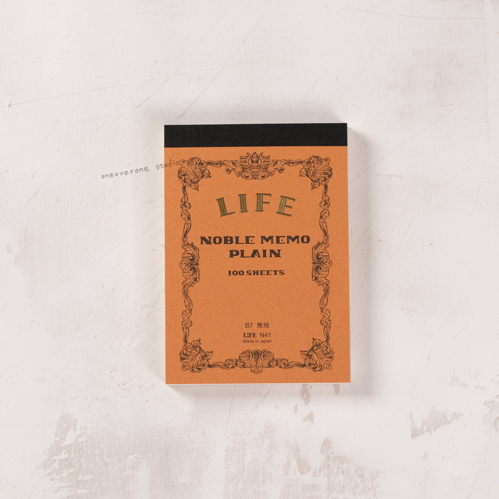 NOBLE經典系列 上掀式 MEMO B7 - 空白/方眼 - LIFE 日本