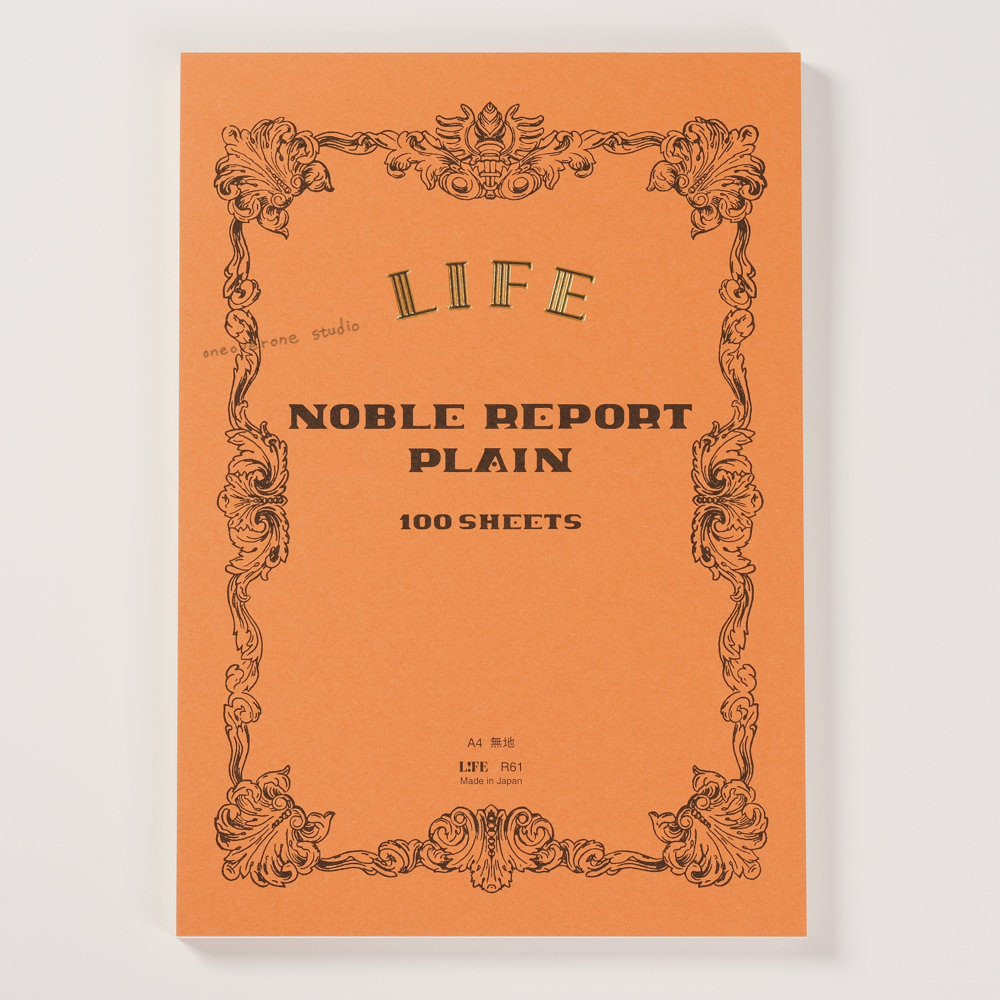 NOBLE經典系列 上掀式 MEMO A4 - 空白/方眼 - LIFE 日本