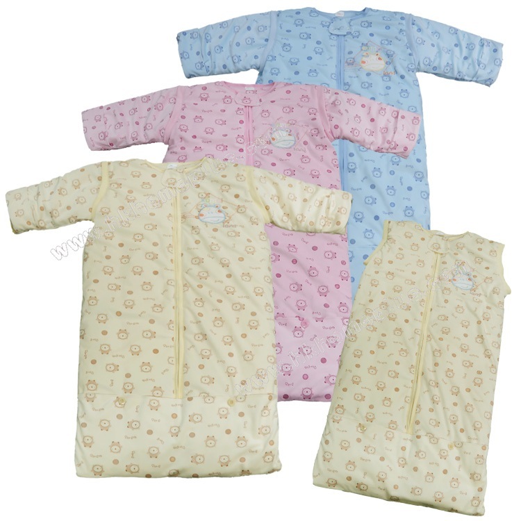 Koma Land: 嬰兒/幼童印花夾棉特大長袍可脫袖連睡袋 BE6049D