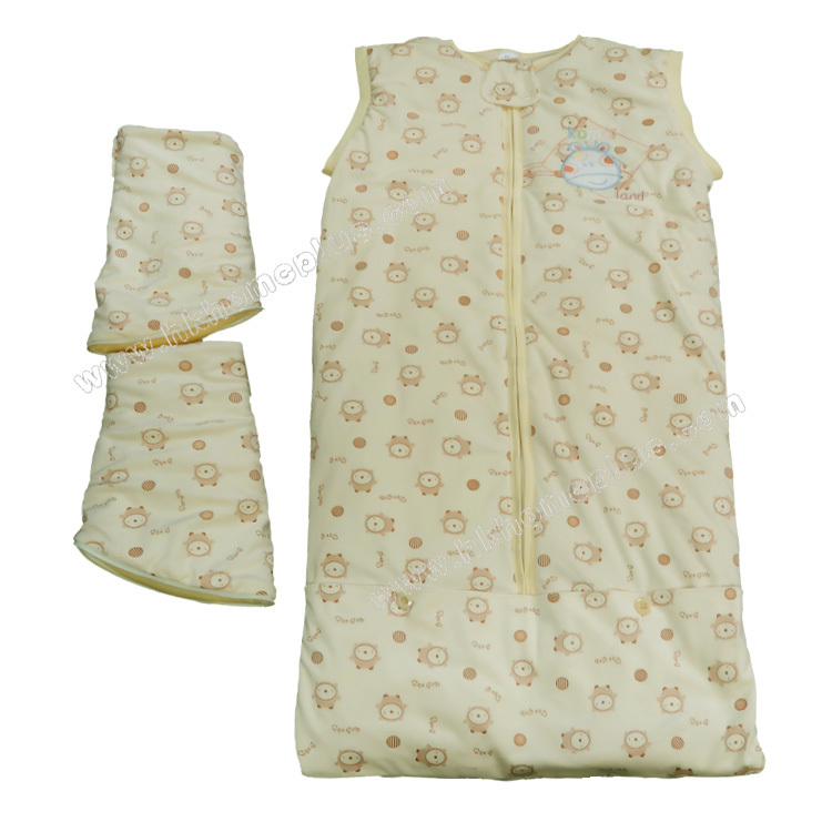 Koma Land: 嬰兒/幼童印花夾棉特大長袍可脫袖連睡袋 BE6049D