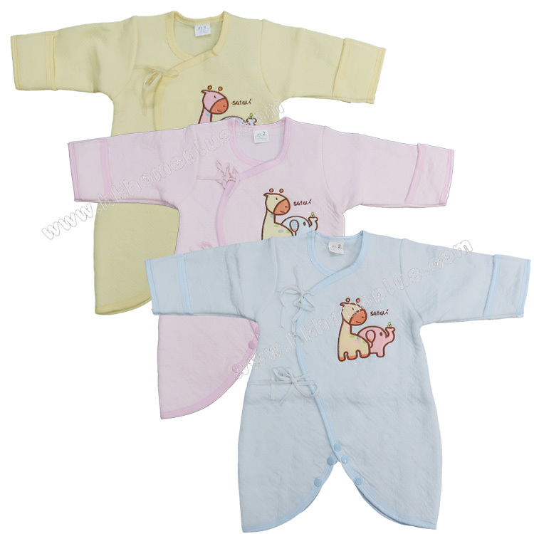 Koma Land: 嬰兒素色夾絲長袖蛤衣 BE3168 (1-2碼)