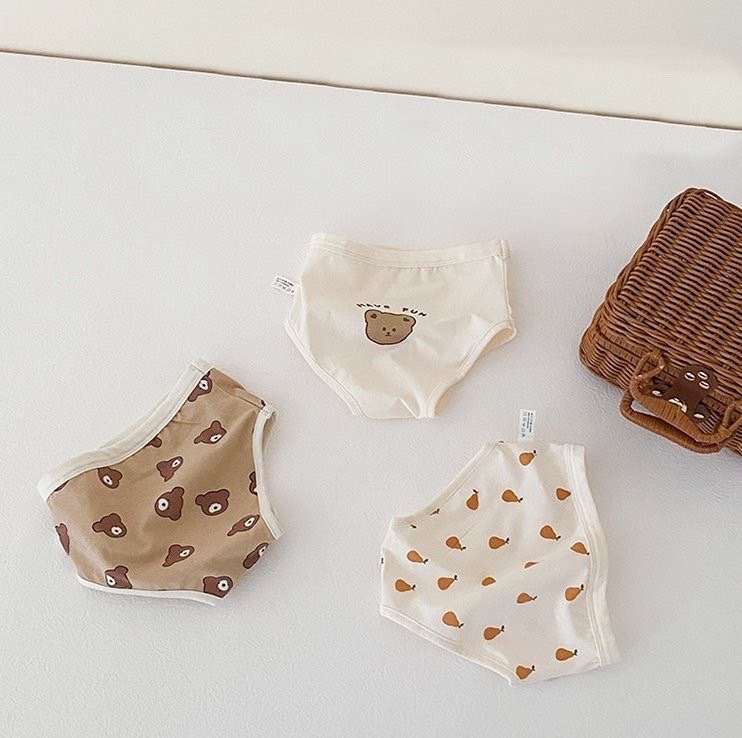 韓版可愛塗鴉風兒童內褲-3件組