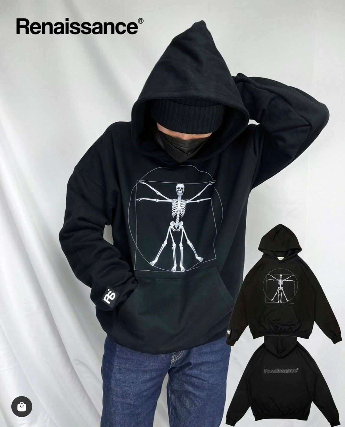 RENAISSANCE 新款 黃金比例 骷髏帽T “ Golden ratio skull Hoodie “