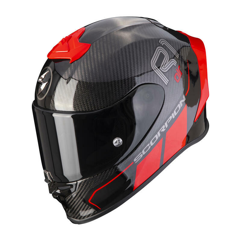 SCORPION EXO-R1 EVO CARBON AIR CORPUS II BLACK/RED 碳纖維 黑紅 全罩