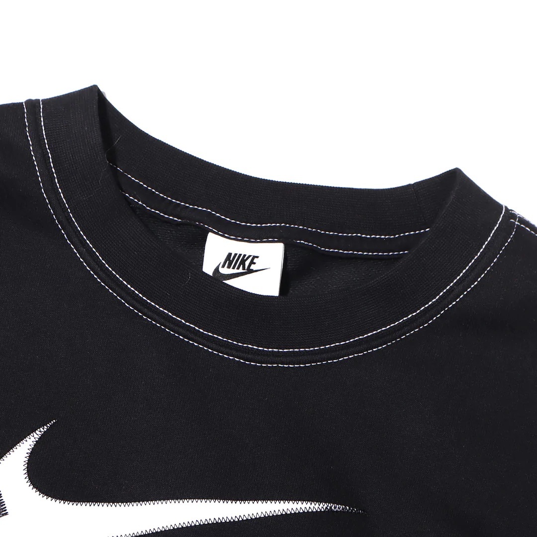 現貨┃女款 NIKE NSW SWOOSH OVERSIZED 白色 黑色 粉色 縫線 寬版 落肩 衛衣 大學T