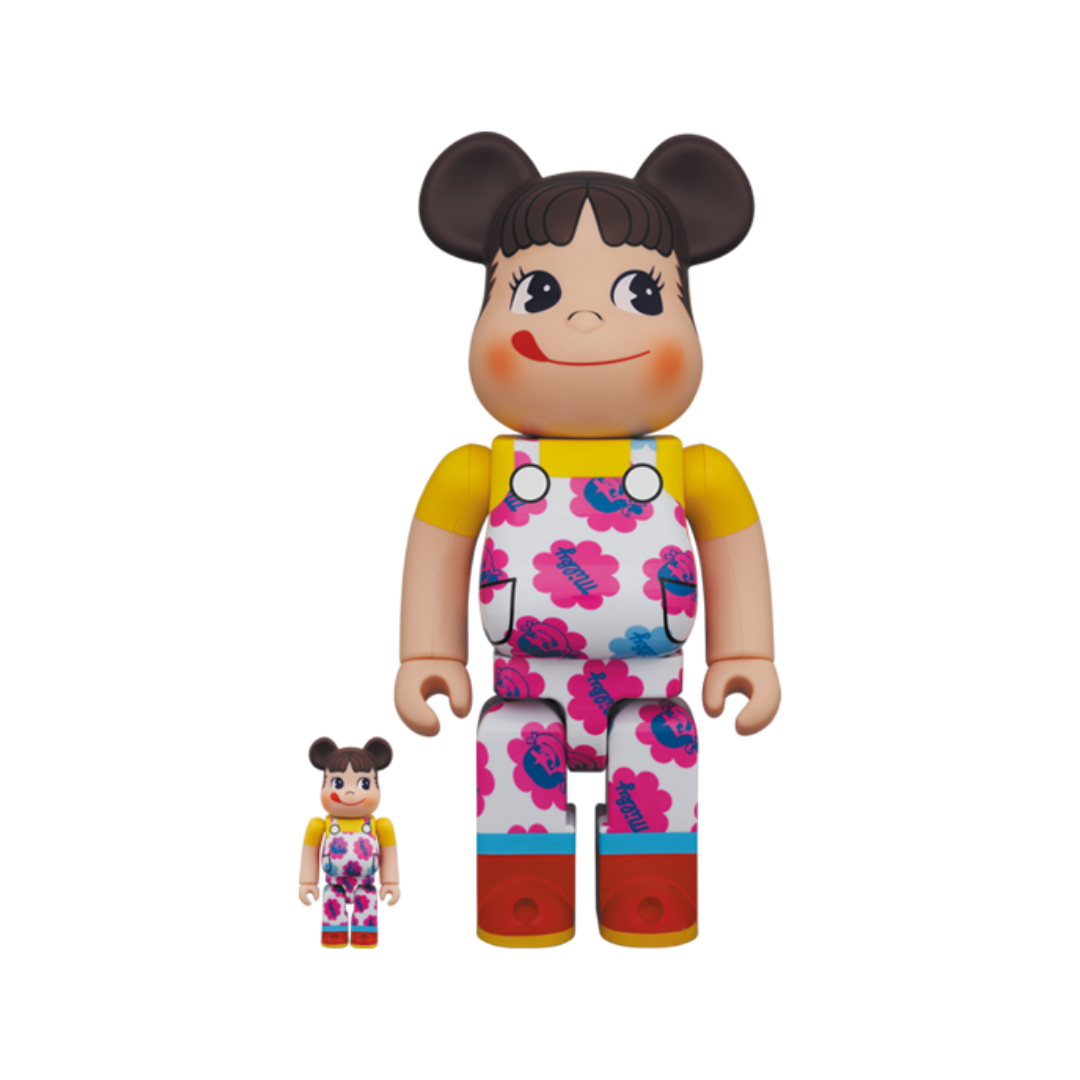 BE@RBRICK Peko 牛奶妹 ペコちゃん ミルキー70周年デザイン 100％＆400％