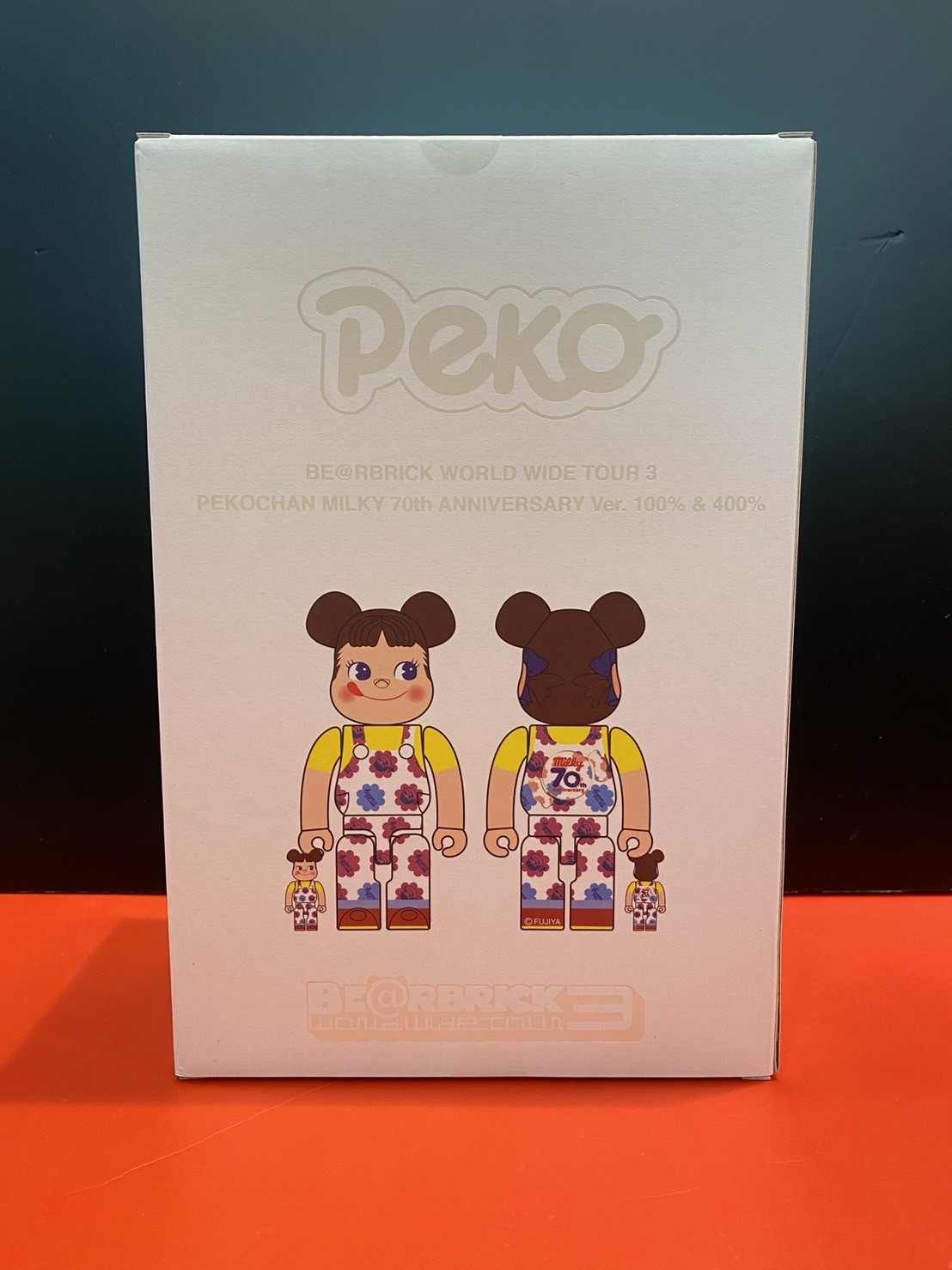 BE@RBRICK Peko 牛奶妹 ペコちゃん ミルキー70周年デザイン 100％＆400％