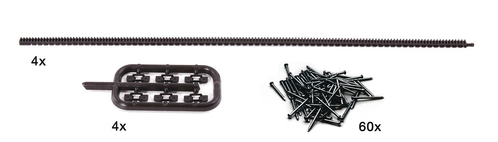 Roco 42602 HO規 Flexible toothed racks for ROCO LINE tracks 齒軌條.4入