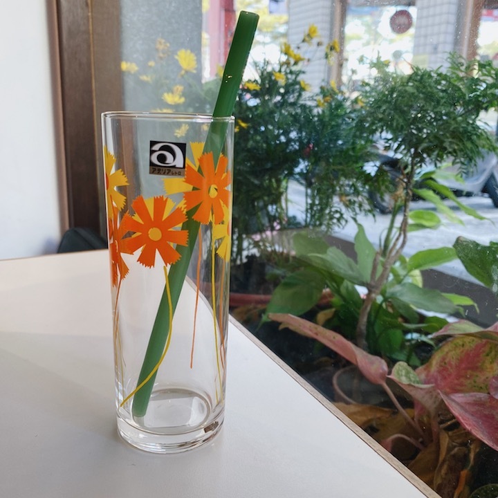 昭和復古花朵 玻璃飲料杯｜日本石塚硝子