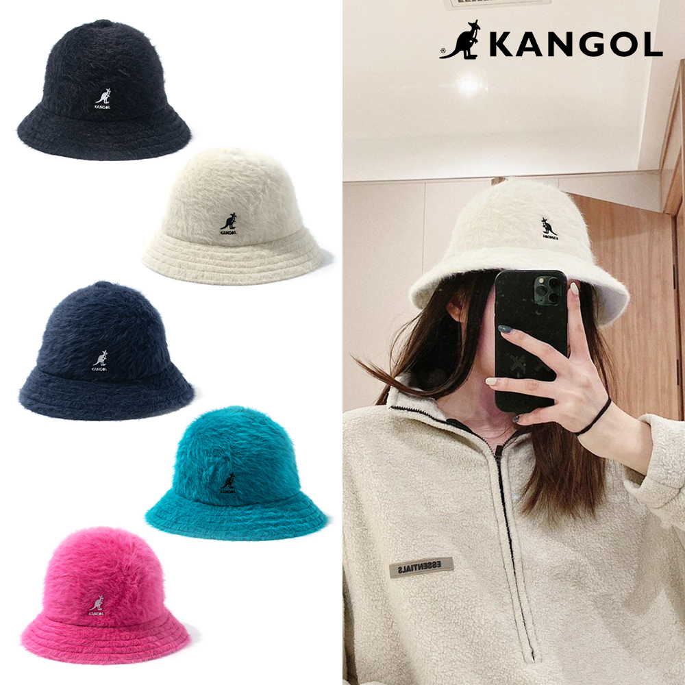 KANGOL 安哥拉兔毛絨毛鐘型帽時尚配件帽K3017