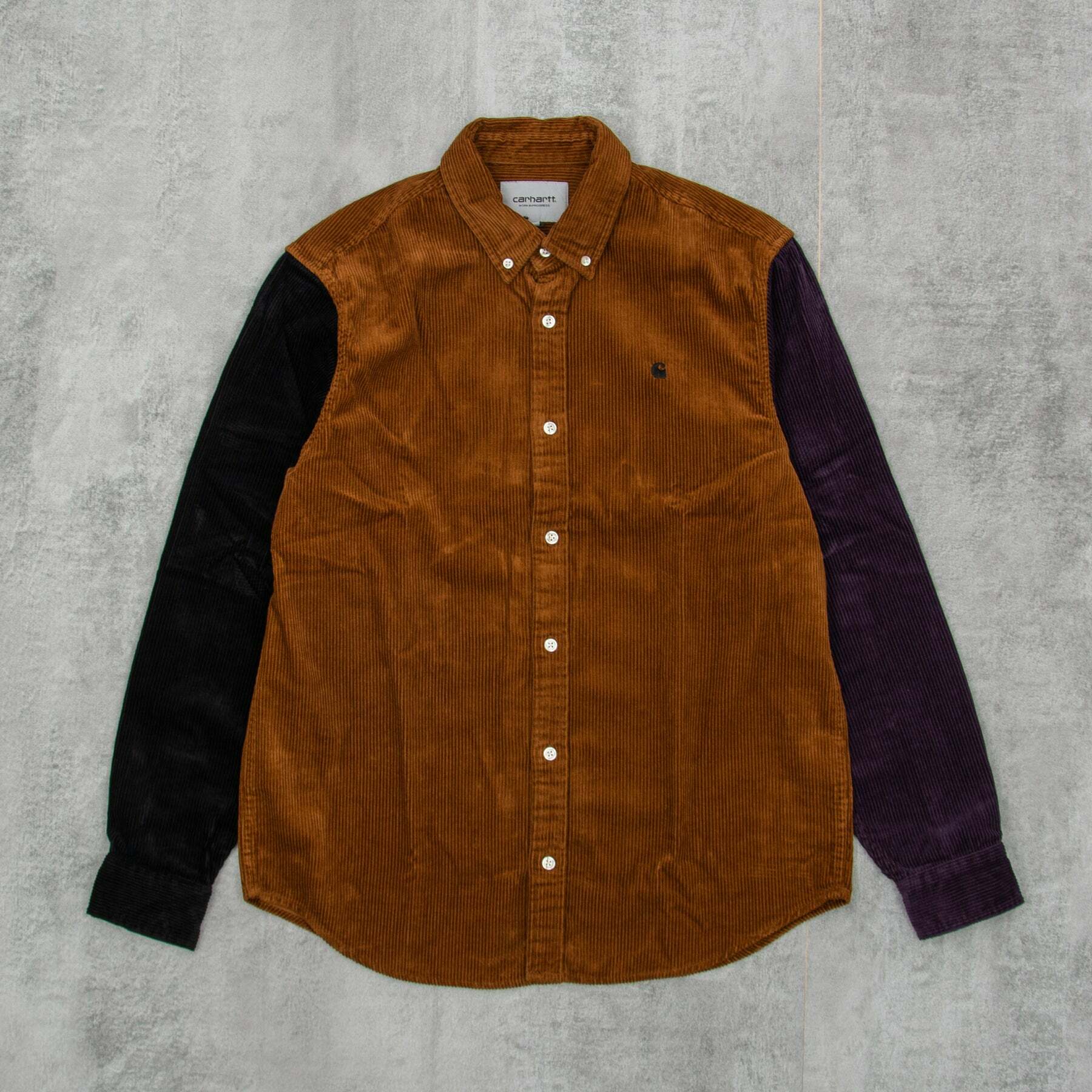 [現貨] CARHARTT WIP Madison Corduroy Shirt Brown Multicolor