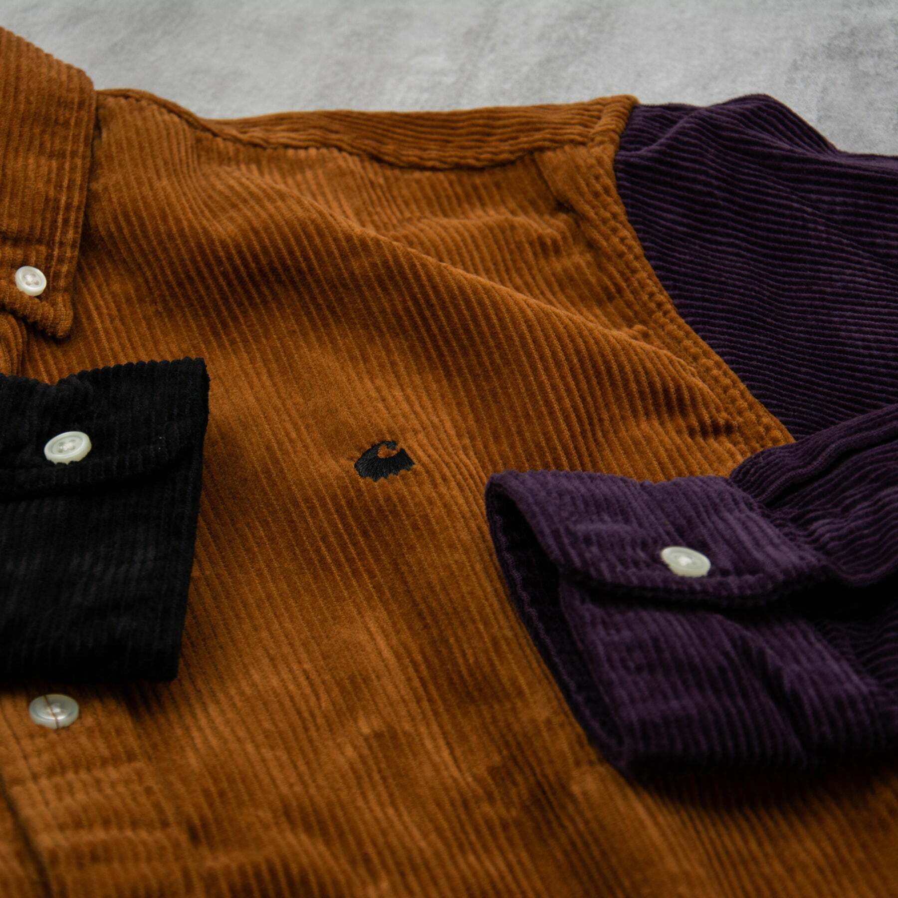 [現貨] CARHARTT WIP Madison Corduroy Shirt Brown Multicolor