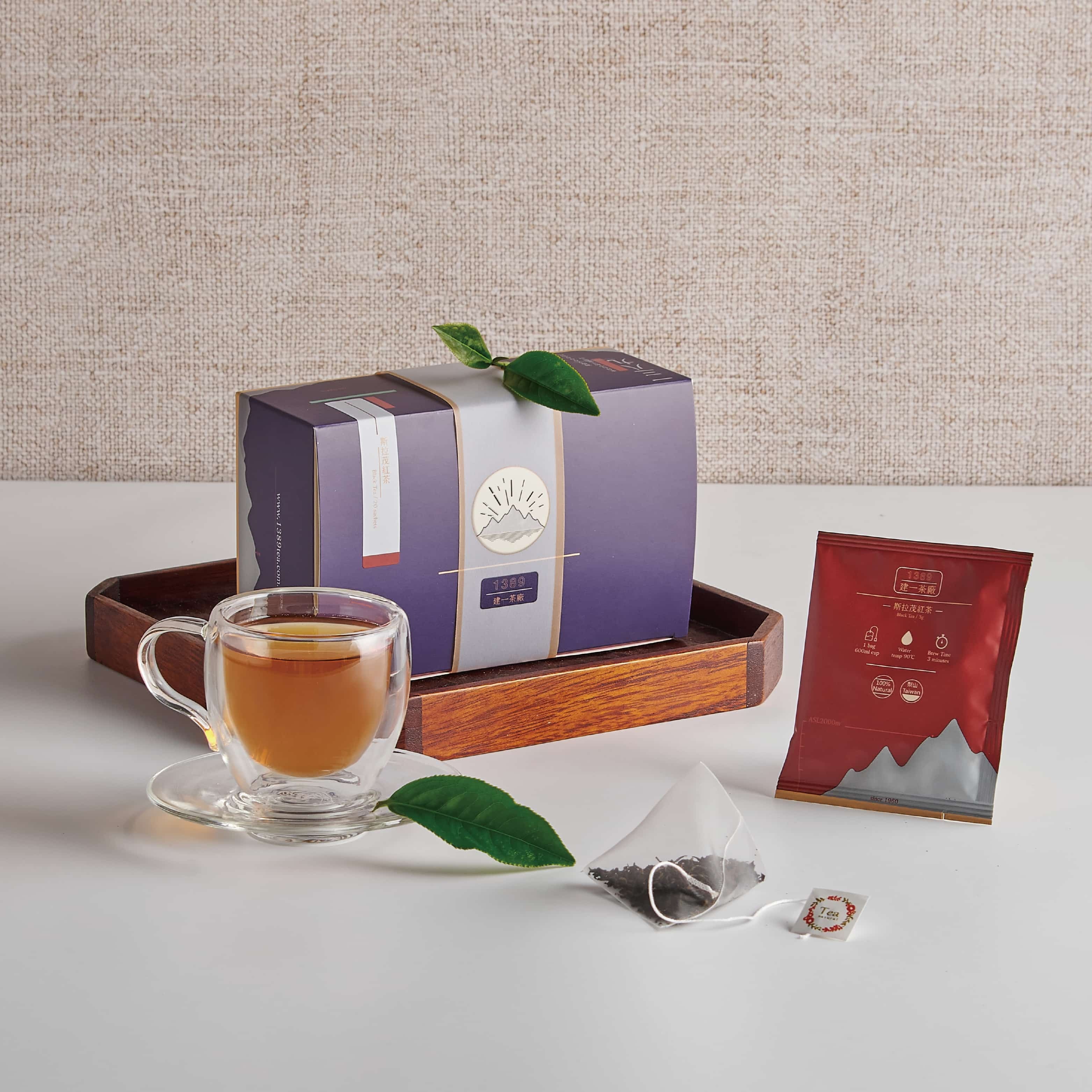 紅茶包- 建一茶廠|斯拉茂紅茶3g 20入|50年工法手捻梨山高山茶葉|立體茶 