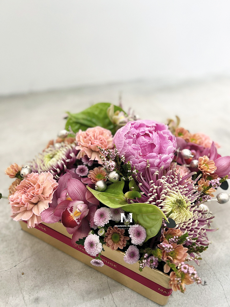 璀璨花卉珠寶盒・鮮花桌花