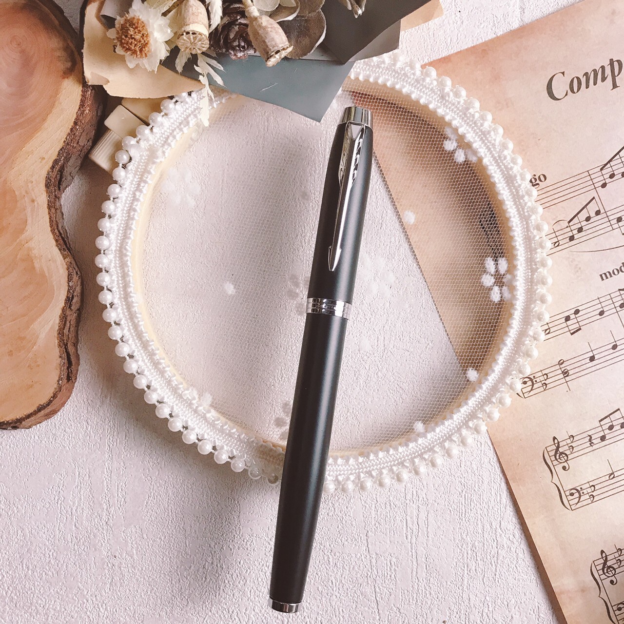 派克 PARKER｜新IM系列鋼筆 霧黑 銀尖銀夾