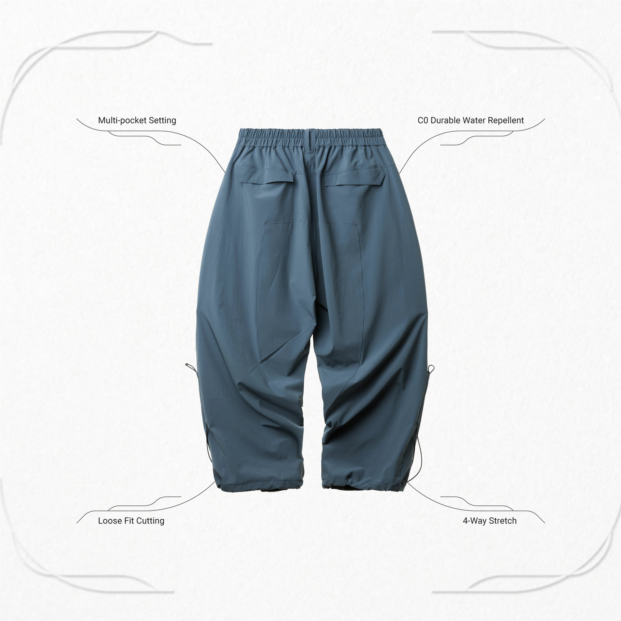 GOOPiMADE “Hyperbola” Utility TrackPants-