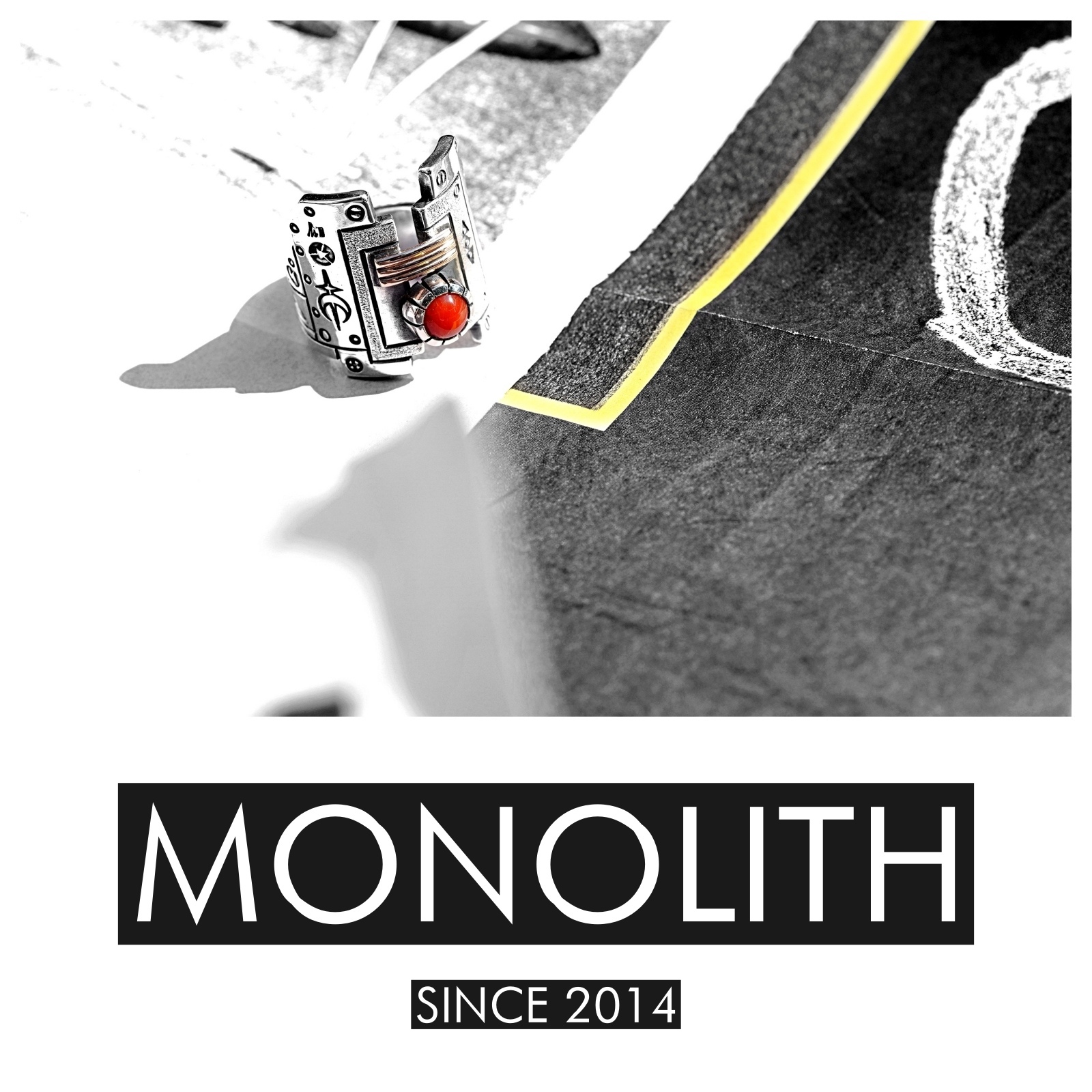 珊瑚寬版打印【戒指】