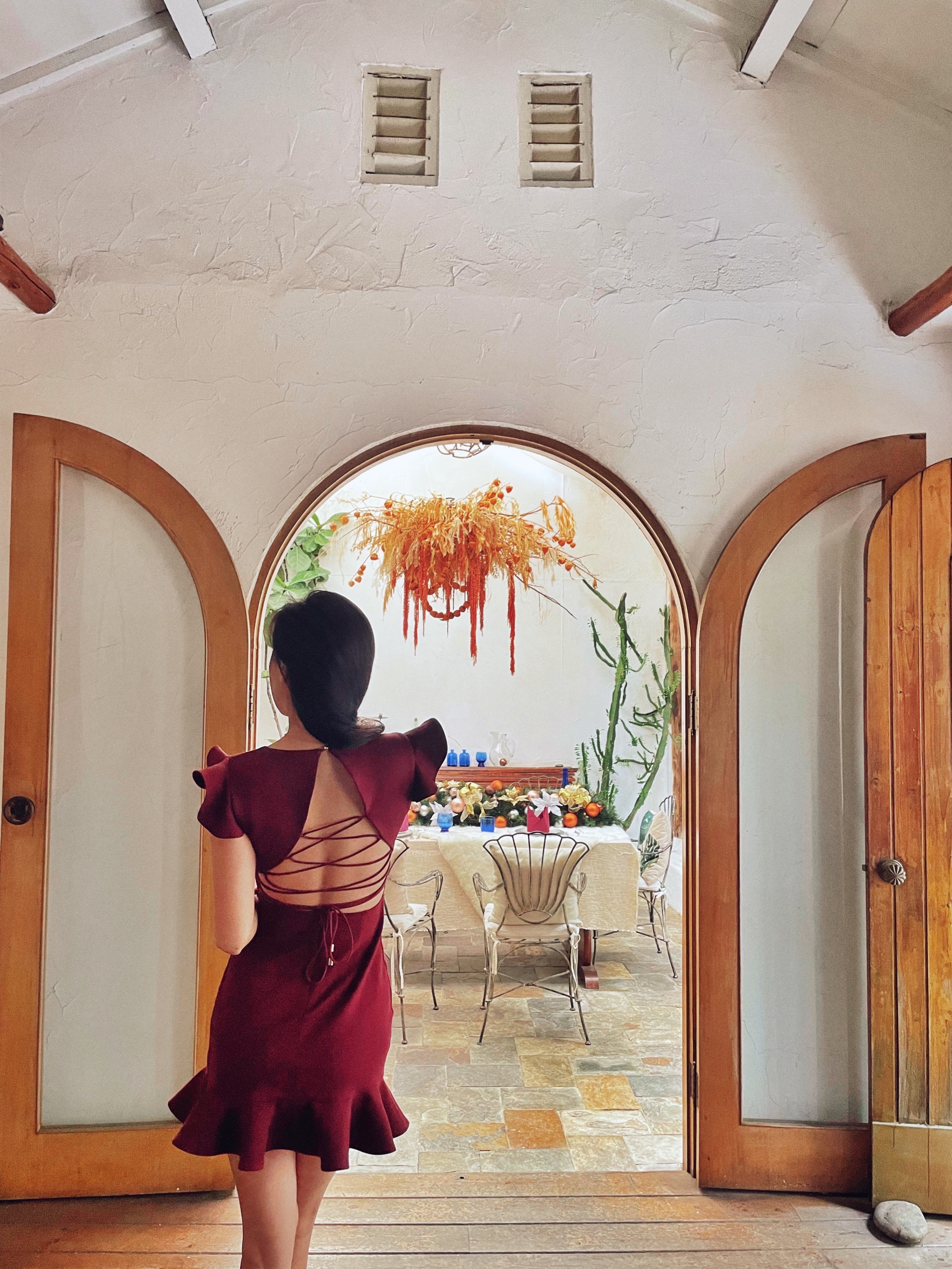 Prom舞會 荷葉邊交叉短裙