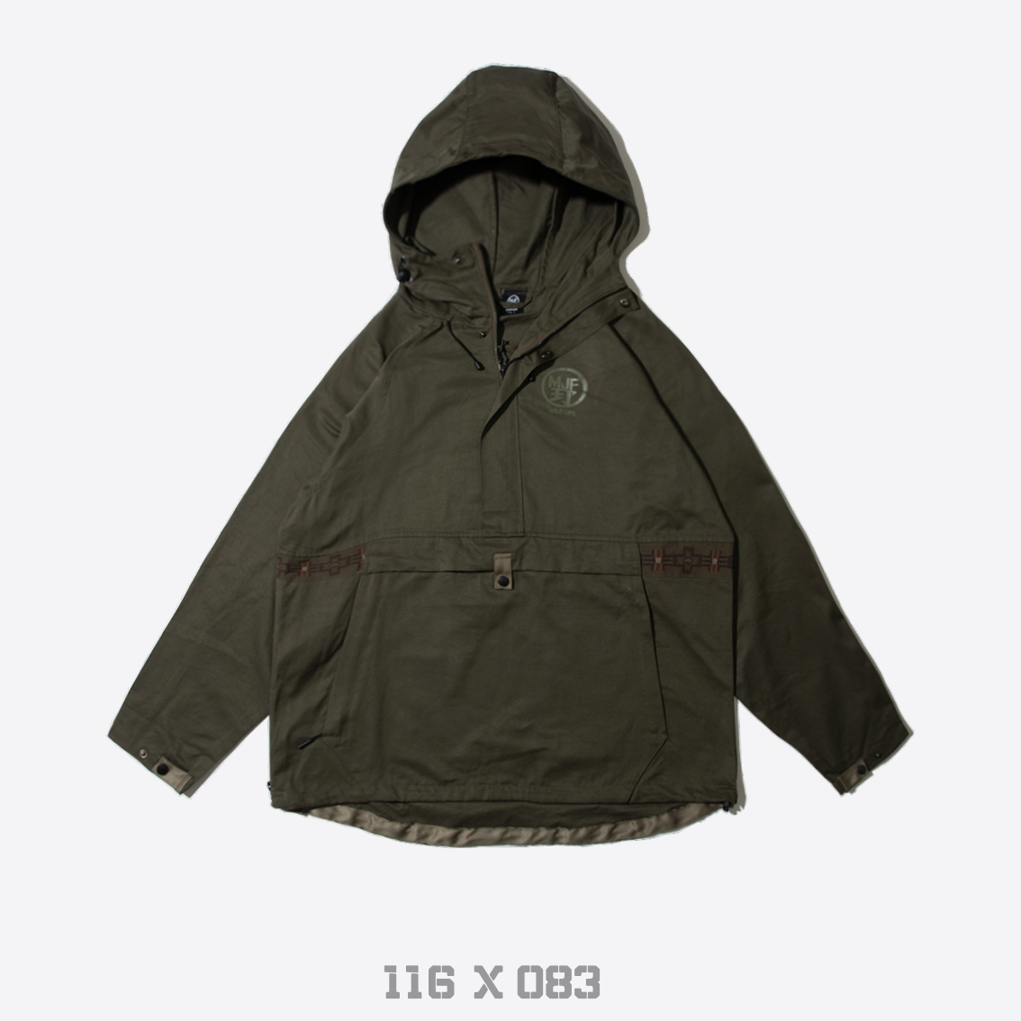 MJ Fresh x KID ® 半拉鍊風衣 綠