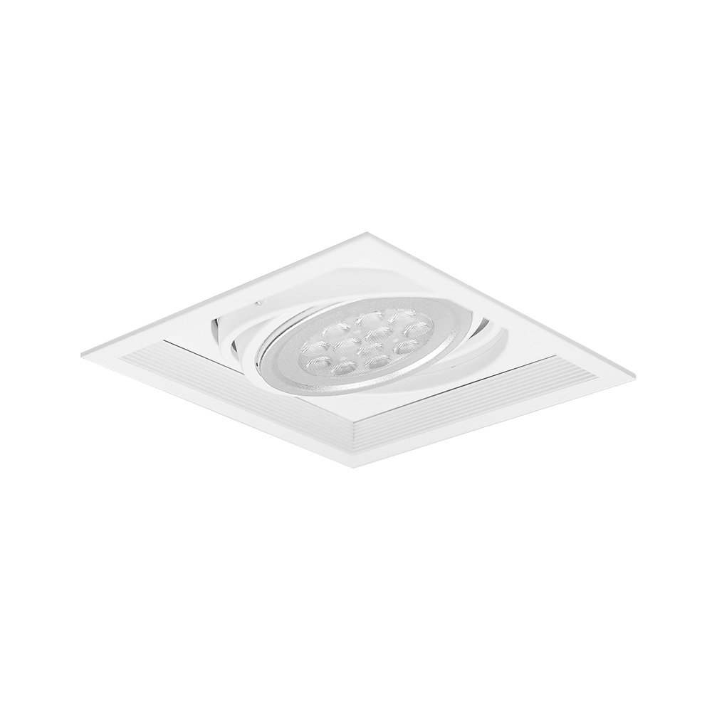 AR111 細邊框 盒燈(單燈) 15W 白殼