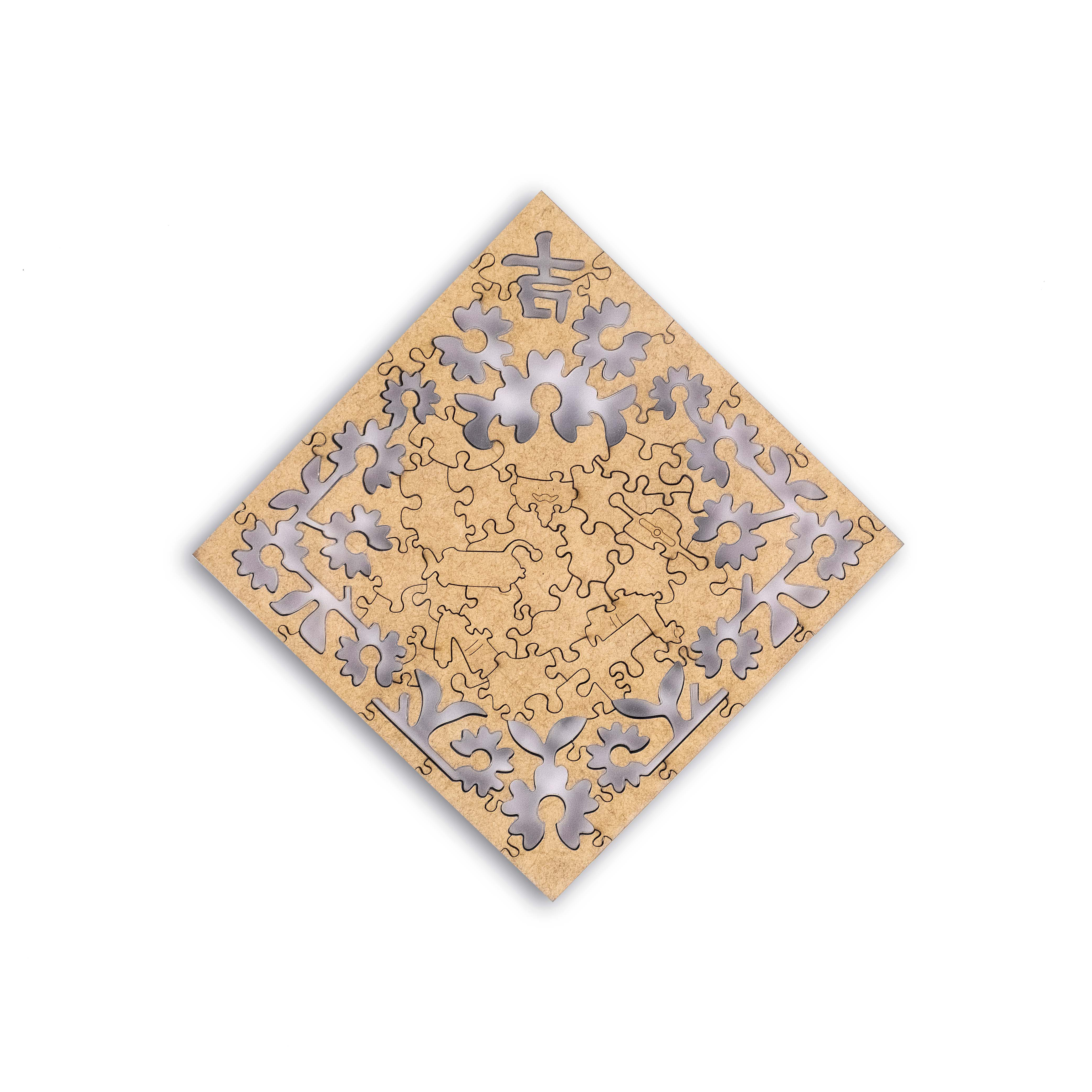 雕花春聯-金吉拉 Paper Cutting Spring Couplets-chinchilla cat