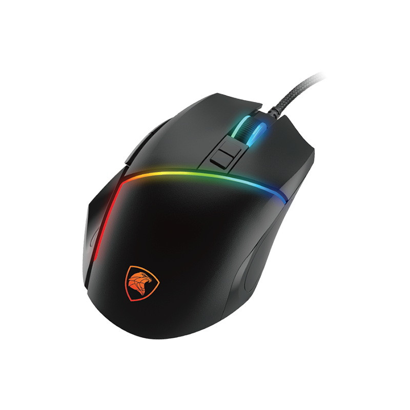 DGM762 Eagle八鍵全彩RGB電競滑鼠