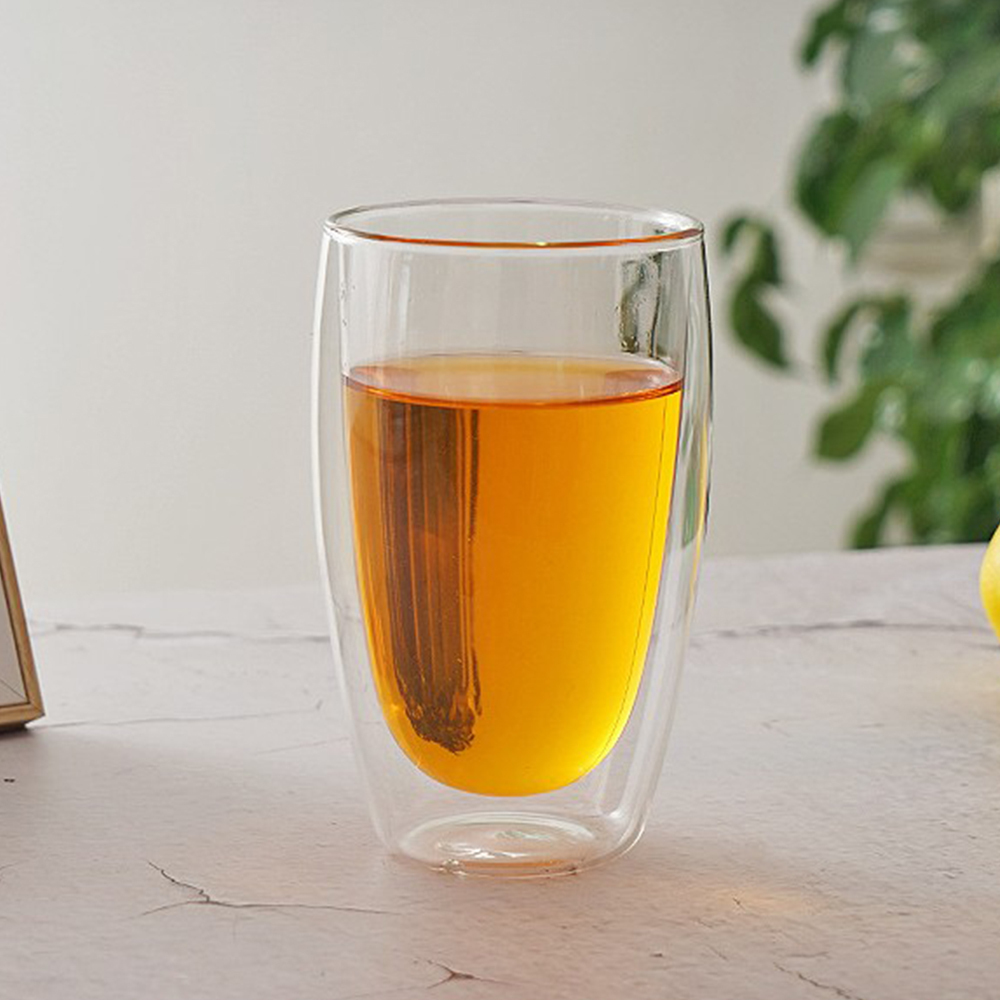 輕美學雙層隔熱玻璃水杯 450ml