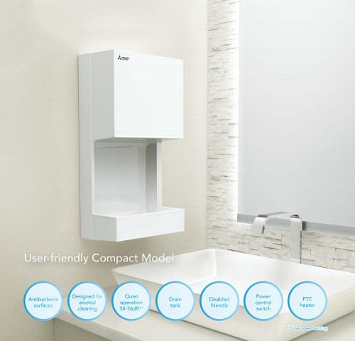 三菱電機 Mitsubishi Electric     JT-MC205JS-W-NE‧噴射式乾手機‧日本製造‧香港行貨,原廠1年保養‧