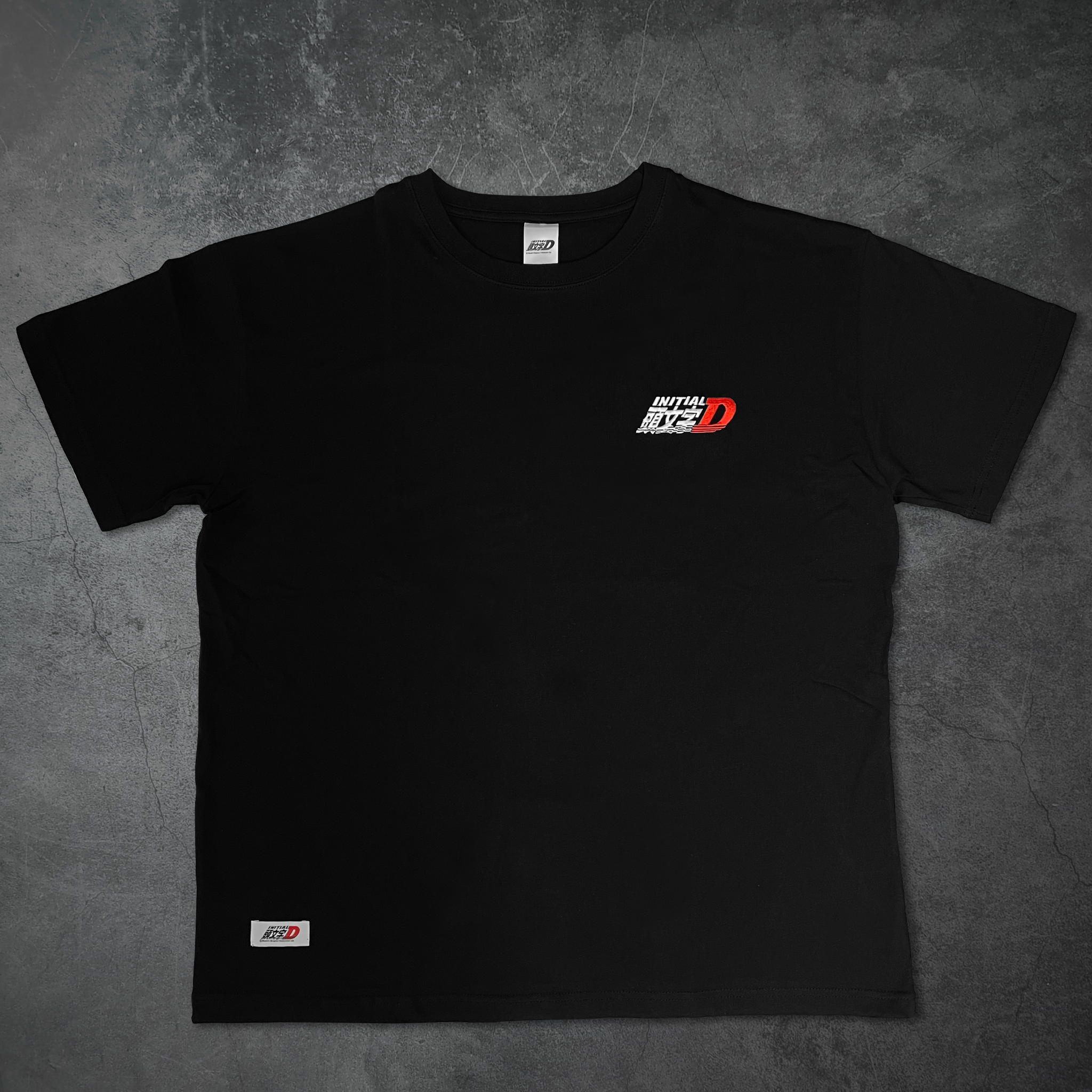 頭文字D-寬鬆版短袖T-shirt-藤原豆腐店-黑F