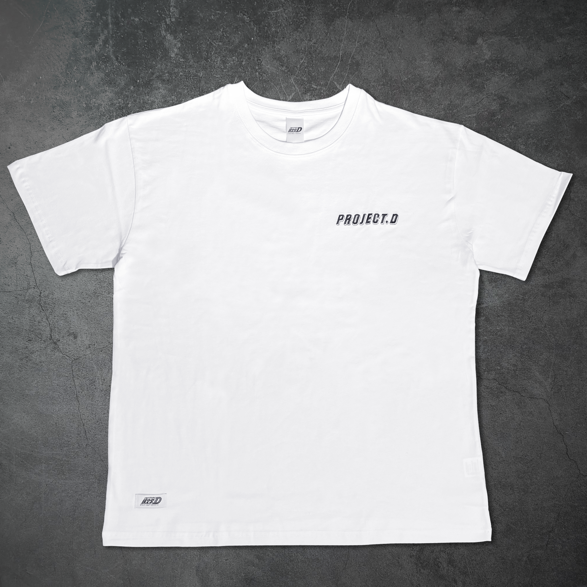 頭文字D-寬鬆版短袖T-shirt-藤原豆腐店-projectD-白F