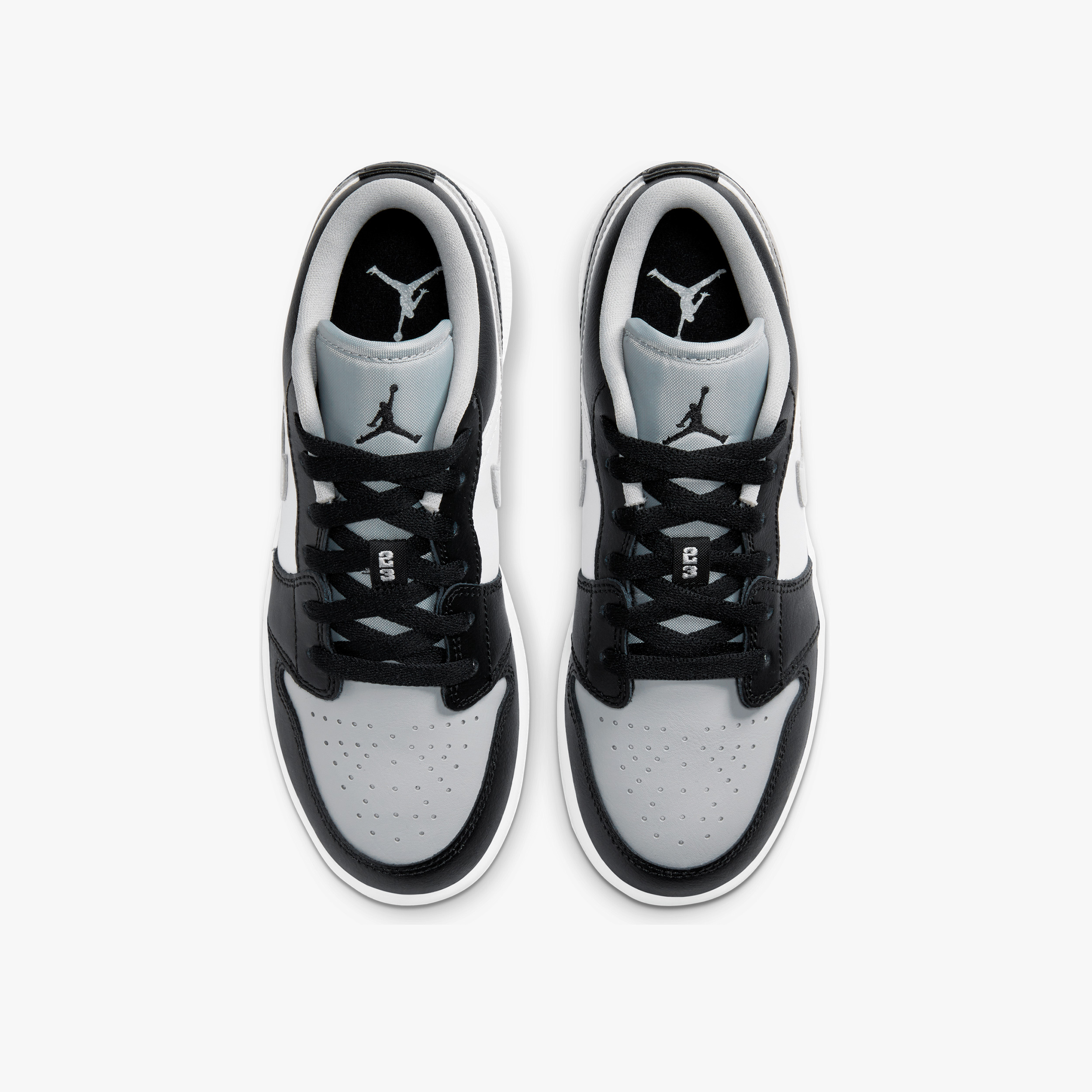 Air Jordan 1 Low GS '' Black Medium Grey '' 影子黑白灰女款
