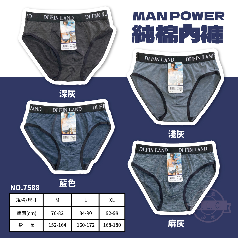 029台灣製男士三角內褲-7588