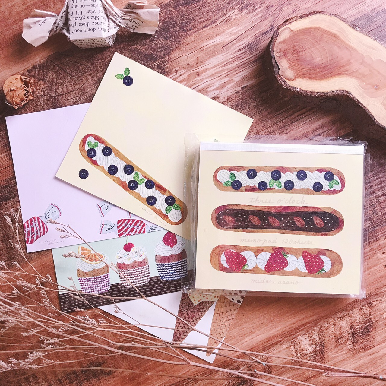 表現社｜淺野綠 Three o'clock 便條本