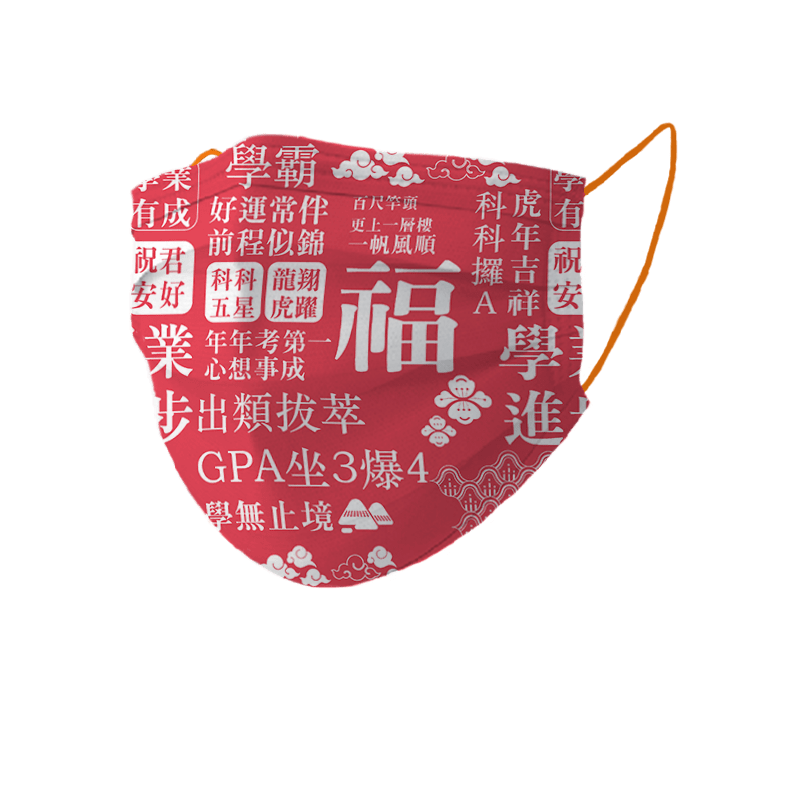 🛡️1片口罩,全店任選🛡️中童用2新年系列【限量裝】HKMB 3層高效中童口罩（1片獨立包裝)