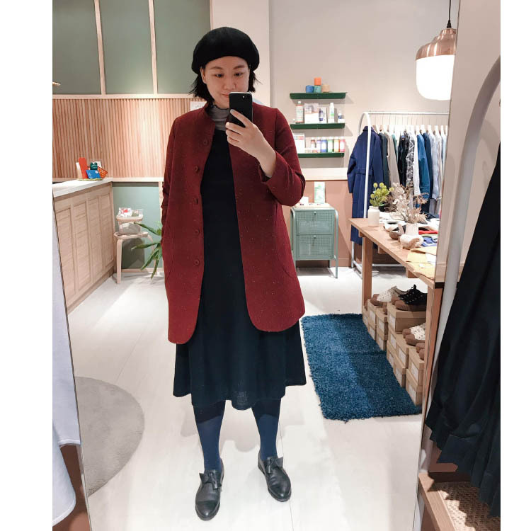 古德女子的英倫約會大衣-小夜紅