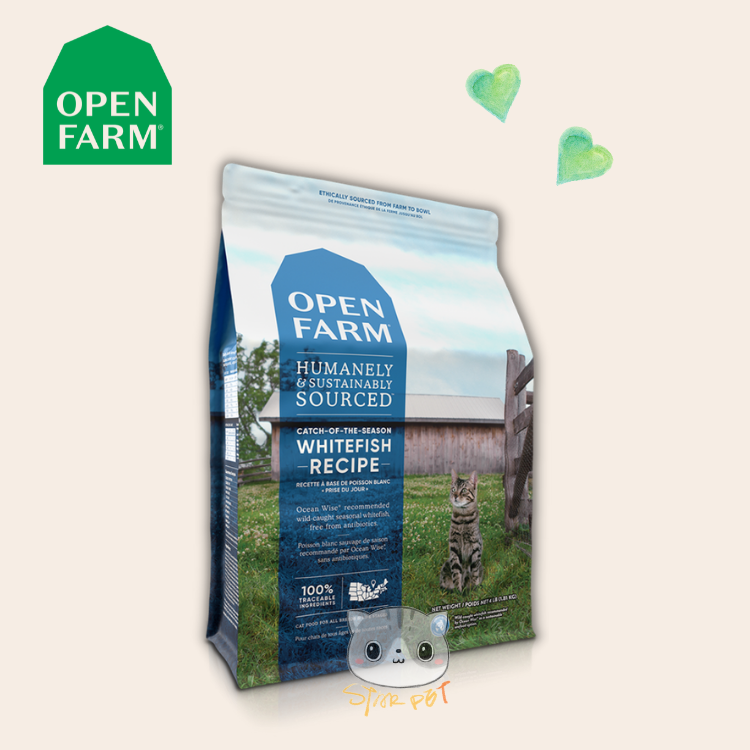 Open Farm Dry Cat Food - Catch-Of-The-Season Whitefish 4lb