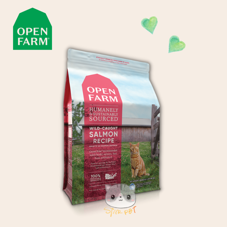 Open Farm Dry Cat Food - Wild-Caught Salmon 4lb