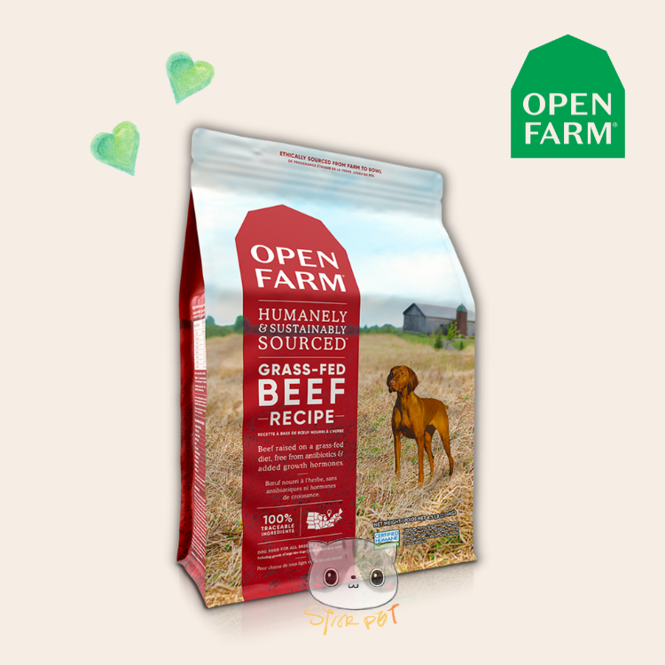 Open Farm Dry Dog Food - Grass-Fed Beef 4lb