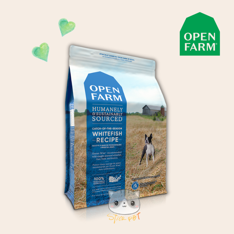 Open Farm Dry Dog Food - Whitefish & Green Lentil 22lb
