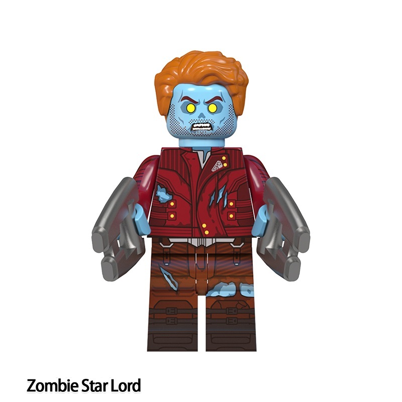 Zombie Star-Lord What-If Marvel Custom Minifigures Minifigs Fit Lego WM2293 